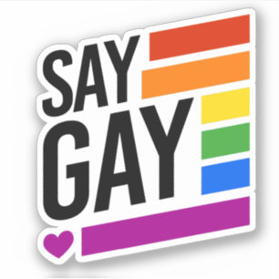 Adesivo Diga Gay Sticker