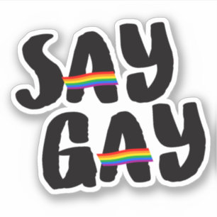 Adesivo Diga Gay Sticker