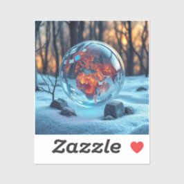 Adesivo „Digitale Welt – Das vernetzte Feuer der Erde“