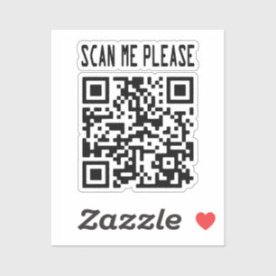 Adesivo Digitalize-me por favor Código QR - Sorria, é grát