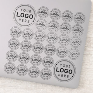 Adesivo Dimensões da variedade de logotipo comercial 30 ad