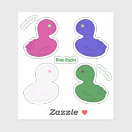 Adesivo Dino Ducks Sticker Pack