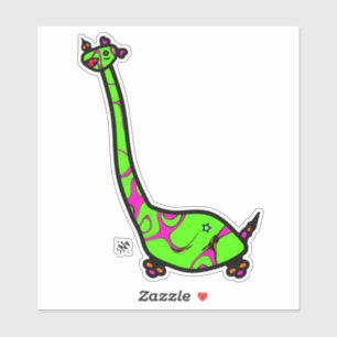 Adesivo Dino Joe dinossauros corados coloridos como a cria