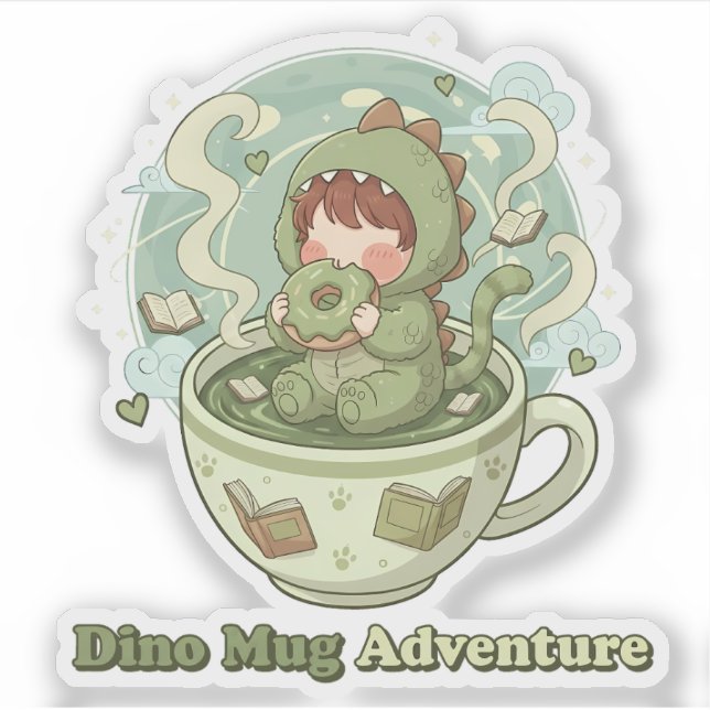 Adesivo Dino Mug Adventure (Frente)