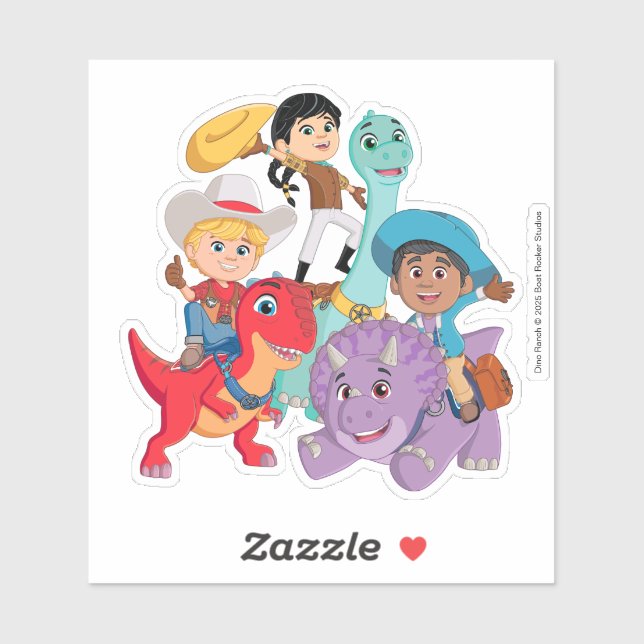 Adesivo Dino Ranch Yee Haw! (Folha)