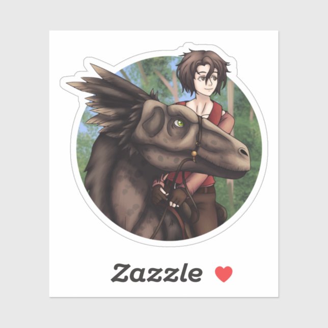 Adesivo Dinosaur Rider (Folha)