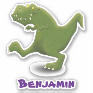 Adesivo Dinosaurio T rex cartum humor engraçado