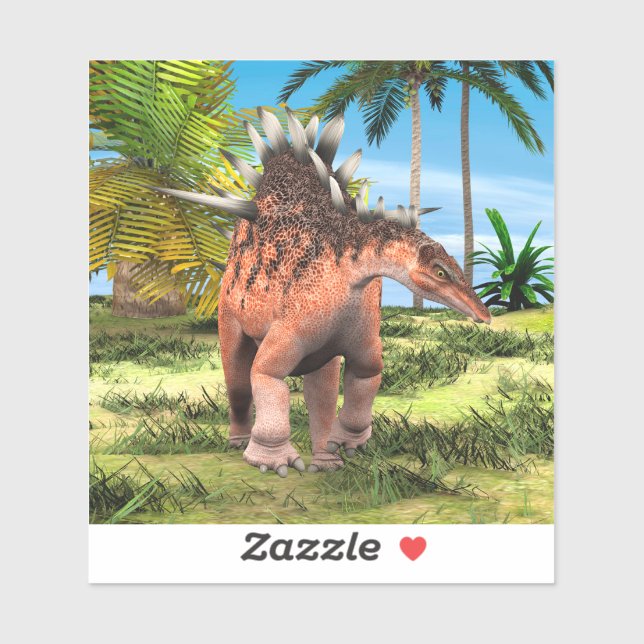 Adesivo Dinossaur Kentrosaurus (Folha)