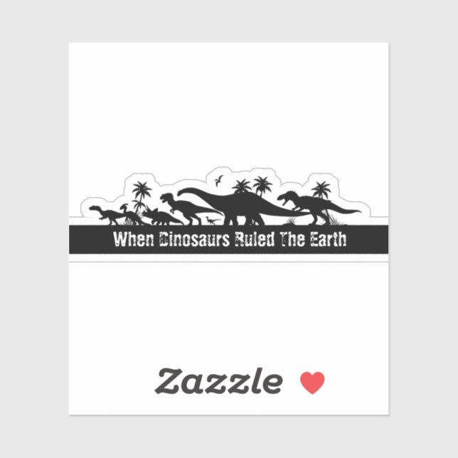 Adesivo Dinossaur Silhouettes (Folha)