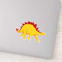 Dinossauro amarelo bonito de volta à arte escolar