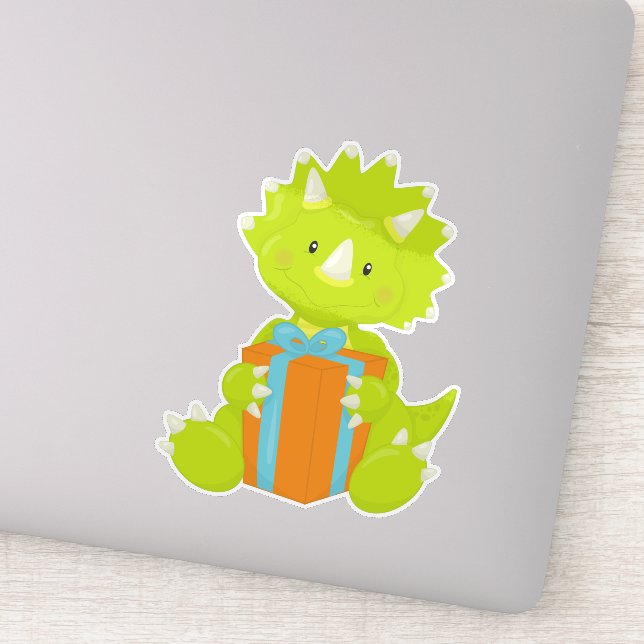 Adesivo Dinossauro de Aniversário, Dinossauro do Partido,  (Detalhe)