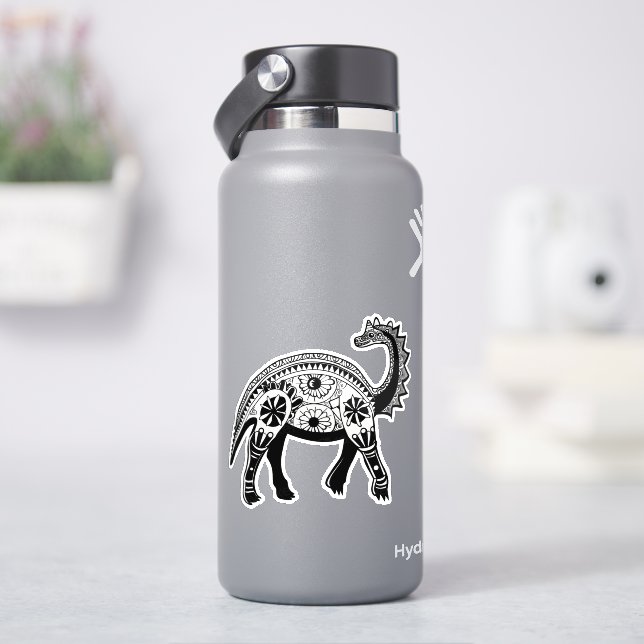 Adesivo Dinossauro de arte de rabisco (HidroFlask)