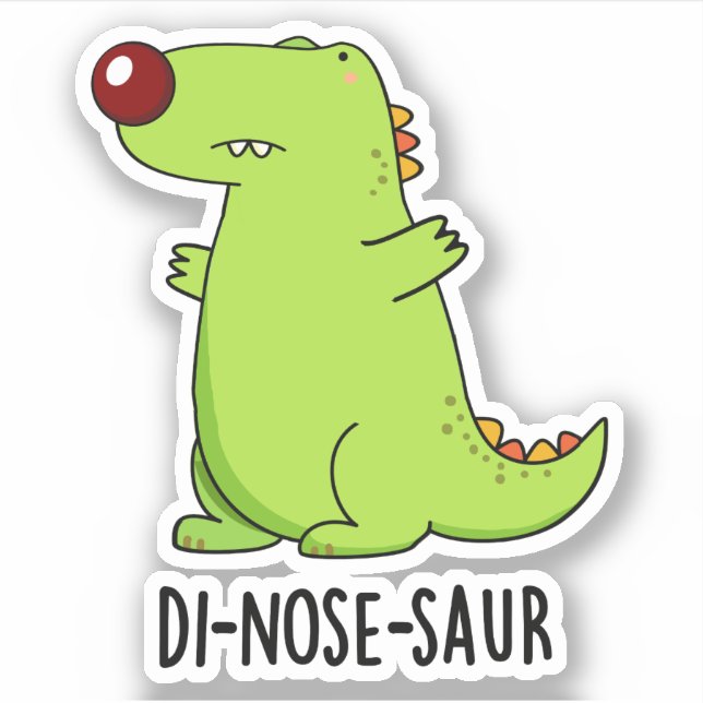 Adesivo Dinossauro Funny Dinossaur Pun (Frente)