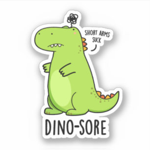 Adesivo Dinossauro Irritado Engraçado Dino-sore