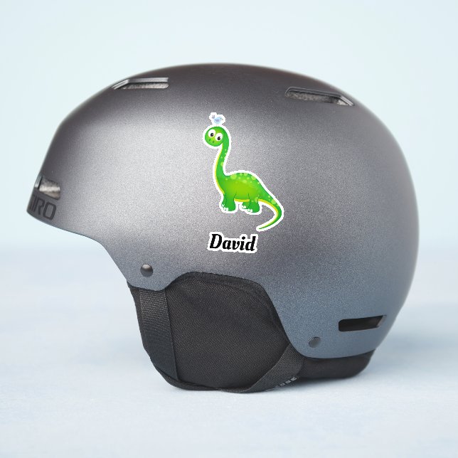 Adesivo Dinossauro pré-histórico com nome (Lado do capacete)