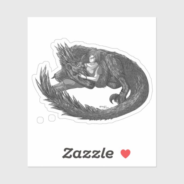 Adesivo Dinossauro Sonolento (Folha)