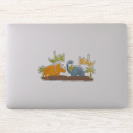 Adesivo Dinossauros Cons Vida Selvagem Pré-Histórica