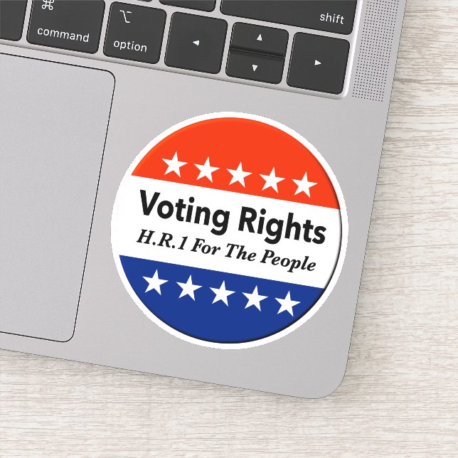 Adesivo Direitos De Voto RH1 Para A Lei Pessoas (Detalhe)