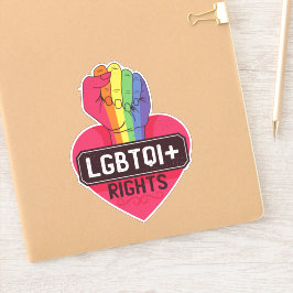 Adesivo Direitos LGBTQI - Marcha de Primeiro Orgulho do Si