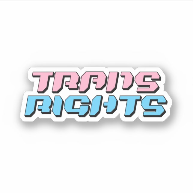 Adesivo Direitos Trans (Frente)