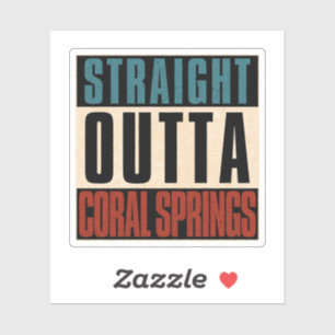 Adesivo Direto de Coral Springs Florida FL