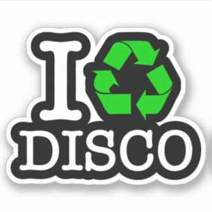 Adesivo Disco do Reciclar