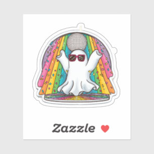 Adesivo Disco Ghost Sticker - Cartoon Colorido Gh