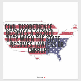 Adesivo Disobedience Is A Duty In A Corrupt Nation