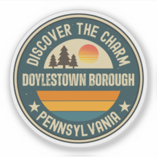 Adesivo Distrito de Doylestown, Pensilvânia