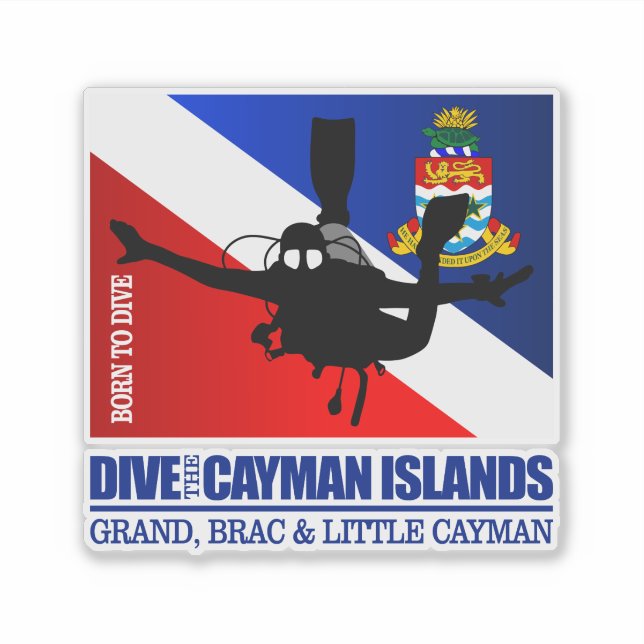Adesivo Dive As Ilhas Cayman DF2 (Frente)
