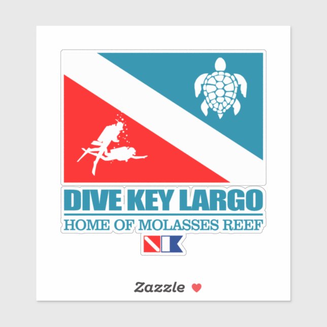 Adesivo Dive Key Largo (sq) (Folha)