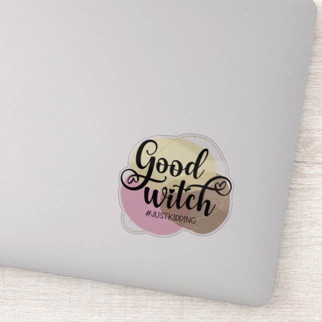 Adesivo Diversão, asquerosa citação do Dia das Bruxas (Detalhe)