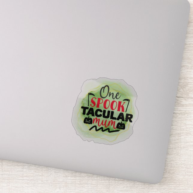 Adesivo Diversão, asquerosa citação do Dia das Bruxas (Detalhe)