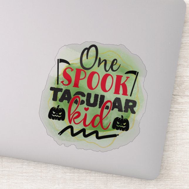 Adesivo Diversão, asquerosa citação do Dia das Bruxas (Detalhe)