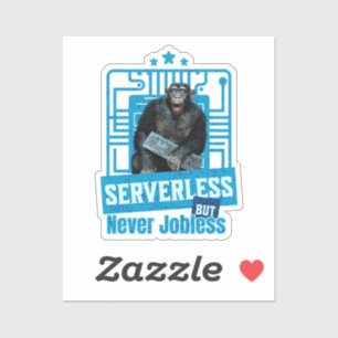 Adesivo Diversão em macaco do Engenheiro de software para