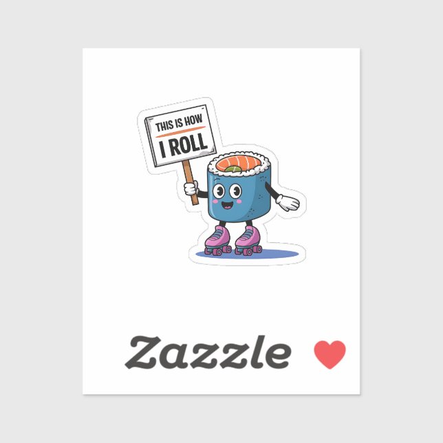 Adesivo Diversão Kawaii Sushi (Folha)