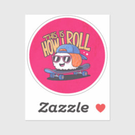 Adesivo Diversão Kawaii Sushi no skate