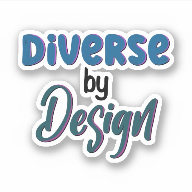 Adesivo Diversas por Design | Embarcar Neurodiversidade (Frente)