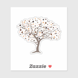 Adesivo Diversidade Corações Árvores Ossos da Pele Uma Fam