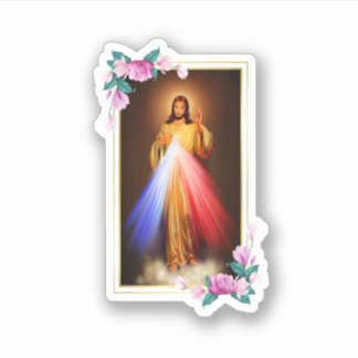 Adesivo Divine Mercy Jesus Christ Sacred Heart Of Jesus Gi