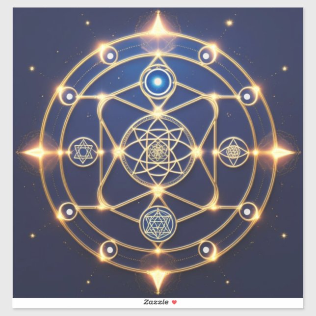 Adesivo Divine Radiance – 5: Illuminated Universal Energy (Folha)