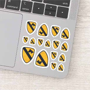 Adesivo Divisão de Cavalaria Fort Hood Air Cav Contour St