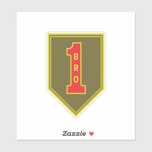 Adesivo Divisão de Infância 1rua Patch Vermelho Grande (Folha)