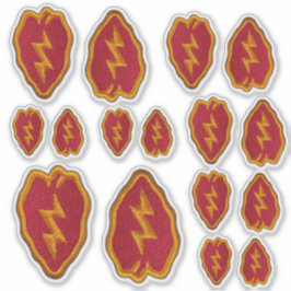 Adesivo Divisão de Infantaria 25 INF Grande Contorno Verme