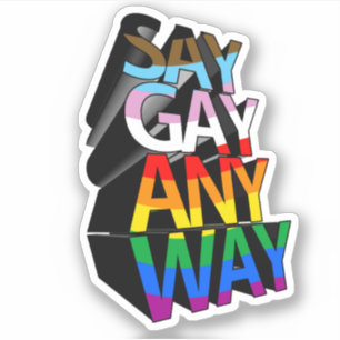 ADESIVO DIZER GAY DE QUALQUER MANEIRA