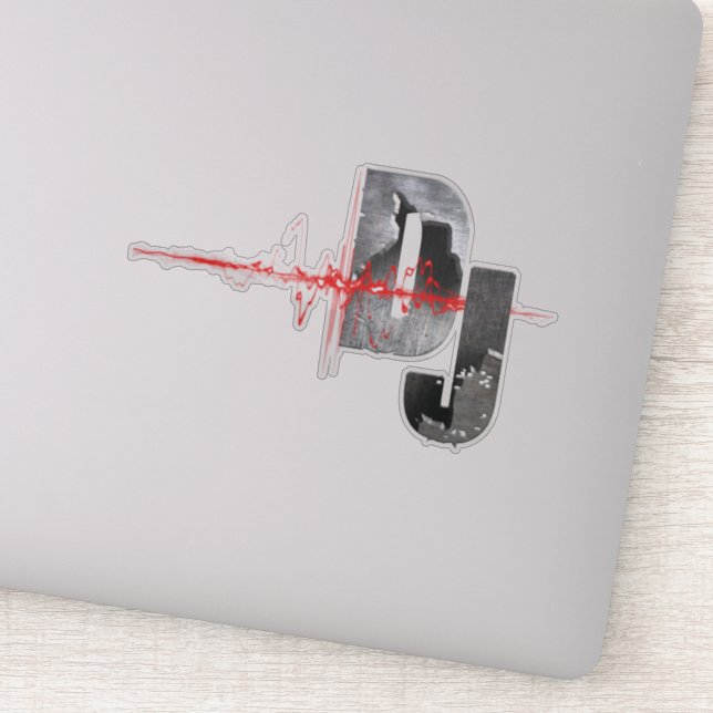 Adesivo DJ. Sinta a música (Detalhe)