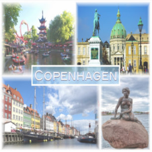 Adesivo DK Copenhagen - Jardim Tivoli - Condado de Amalien