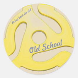 Adesivo do adaptador de 45 rpm