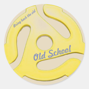 Adesivo do adaptador de 45 rpm