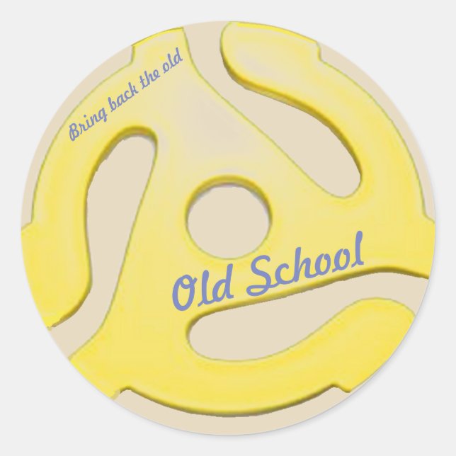 Adesivo do adaptador de 45 rpm (Frente)